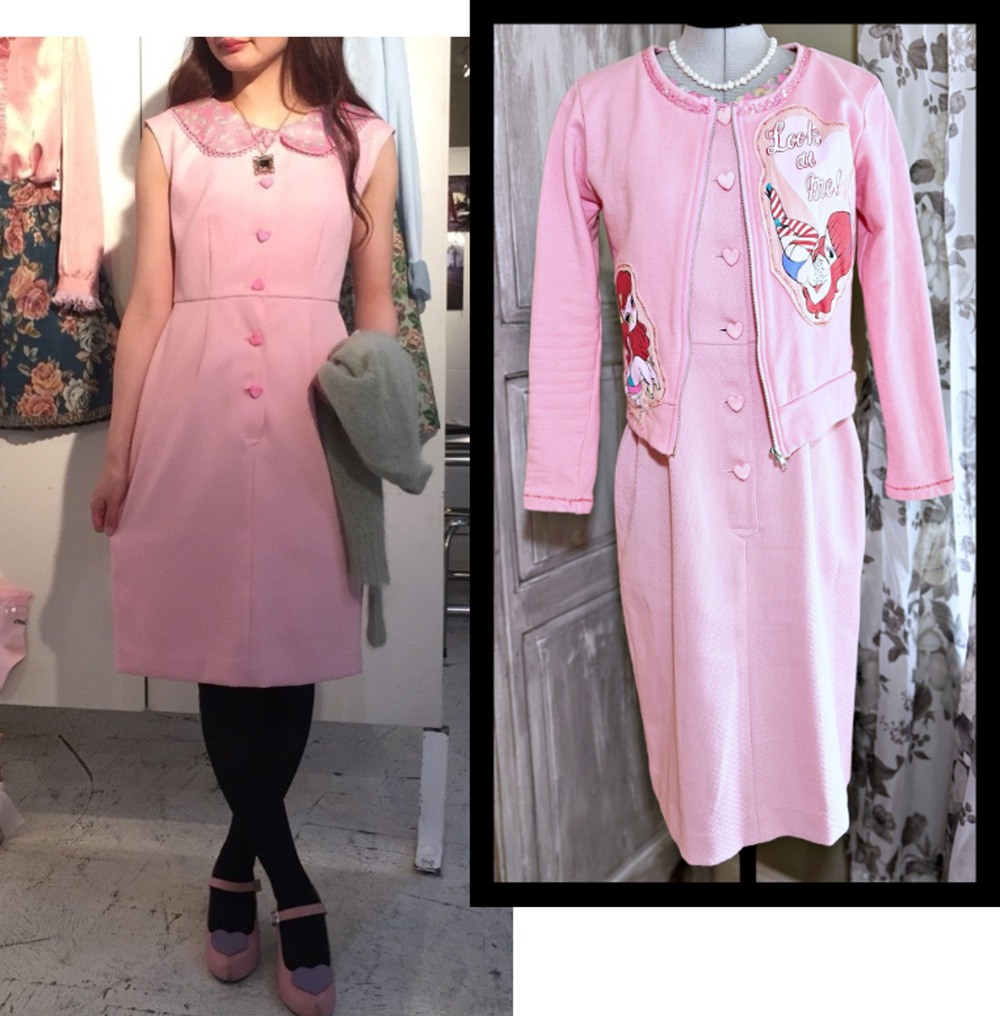 MILK Japan Mademoiselle BeBe Dress Cardigan Pink J Fashion Kawaii Coquette Gyaru